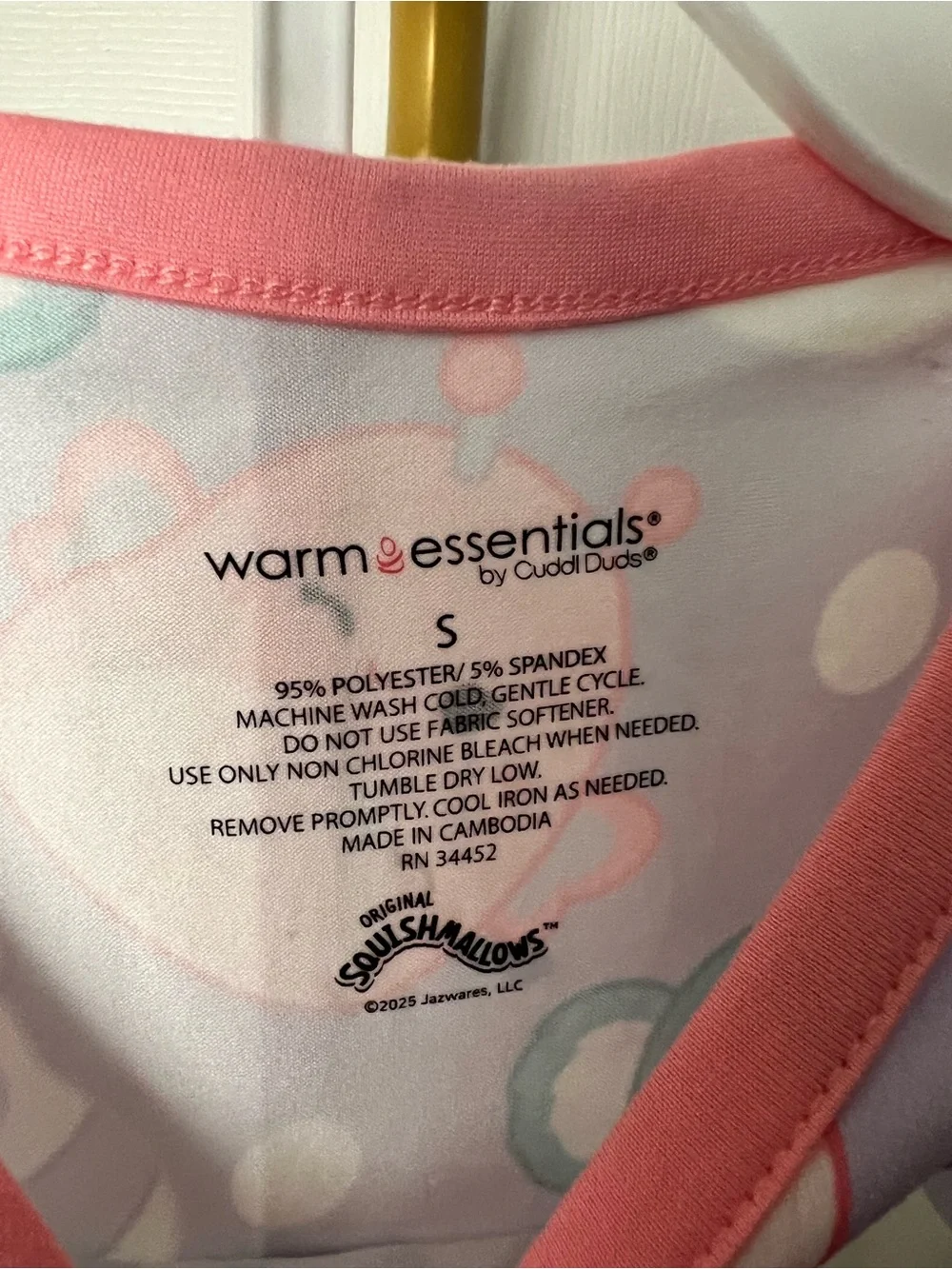 Warm Essentials by Cuddl Duds Girls Squishmallows Pajama Set - Thermal Set - Picture 5 of 5